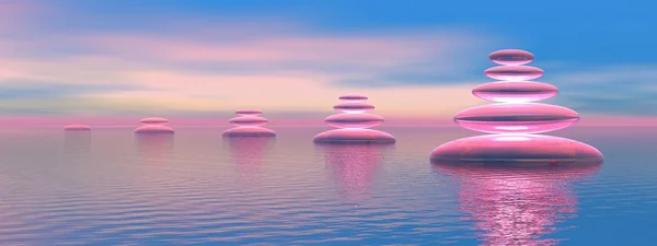 stock image Blue and pink balance