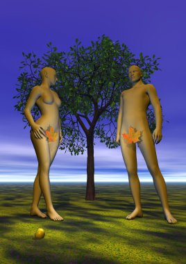 Adam and Eve clipart