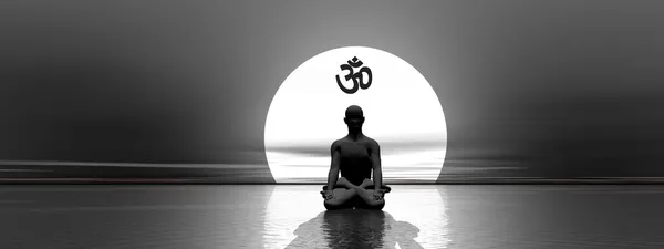 Meditation and om — Stock Photo, Image