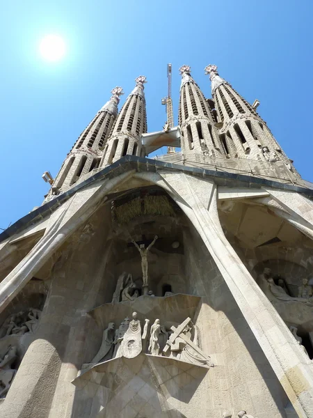 Sagrada familia kyrkan, barcelona, Spanien — Stockfoto