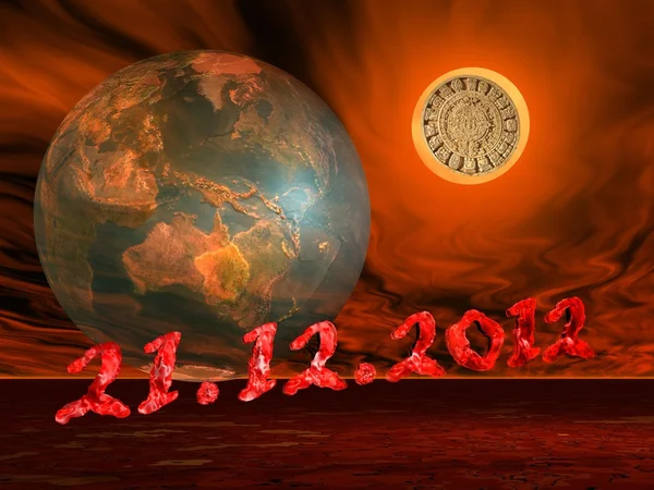 stock image End of the world's maya prophecy