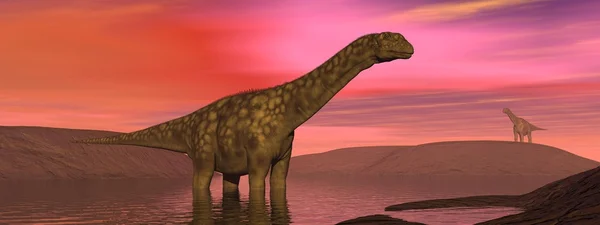 恐龙 argentinosaurus — 图库照片