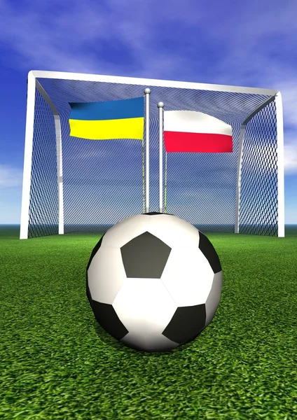 2012 ευρωπαϊκό ποδόσφαιρο πρωτάθλημα Πολωνίας και Ουκρανίας — Φωτογραφία Αρχείου