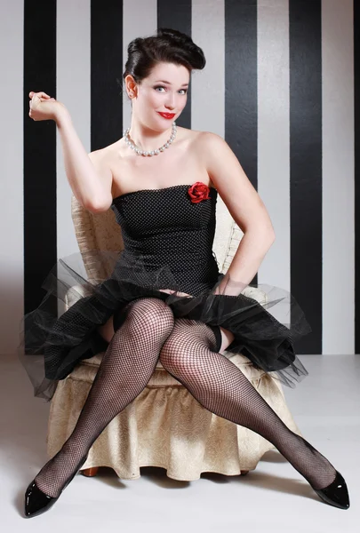Pinup Style Vintage Sexy Image — Stock Photo, Image