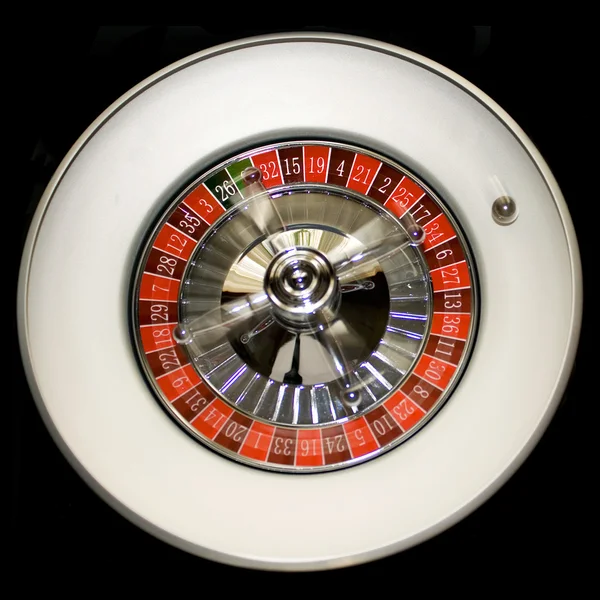 Rouletthjulet och en boll — Stockfoto
