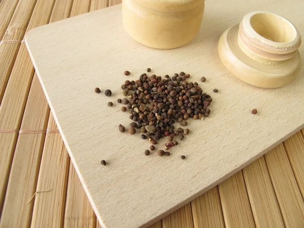 Autumn crocus seeds, Colchici semen — Stock Photo, Image