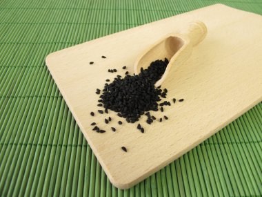Black caraway seeds, Nigella sativa clipart