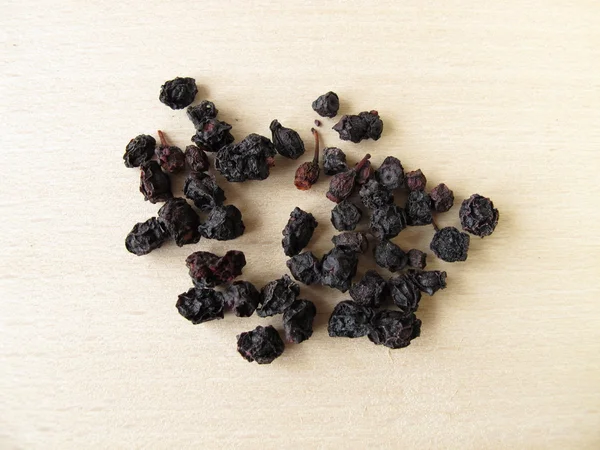 Getrocknete Blaubeeren, Myrtilli fructus — Stockfoto