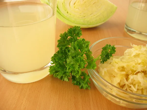 Sauerkraut juice — Stock Photo, Image
