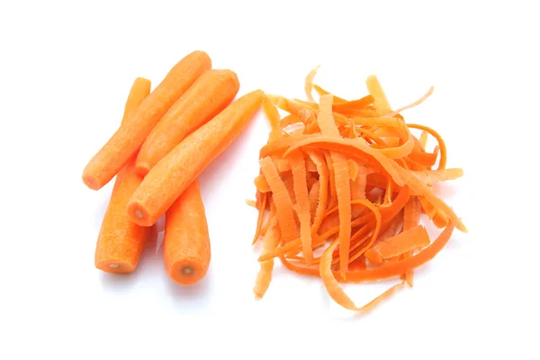 stock image Peeled carrots