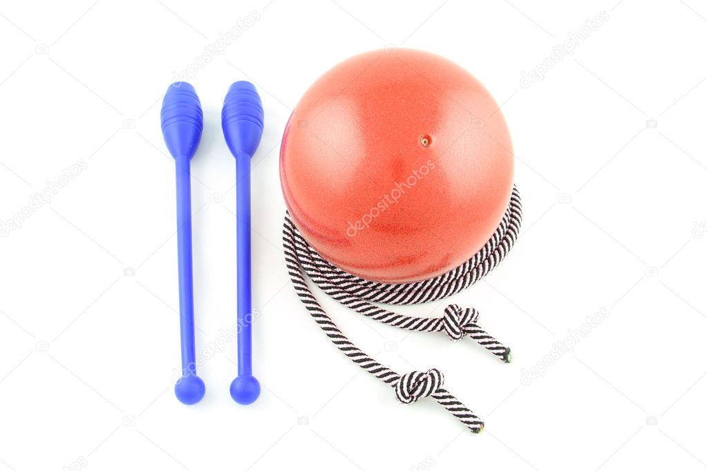 Rhythmic gymnastics equipment — Stock Photo © loflo69 8730673