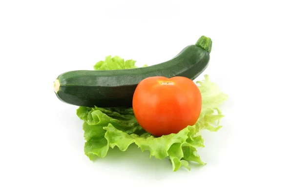 Zucchini och tomat — Stockfoto