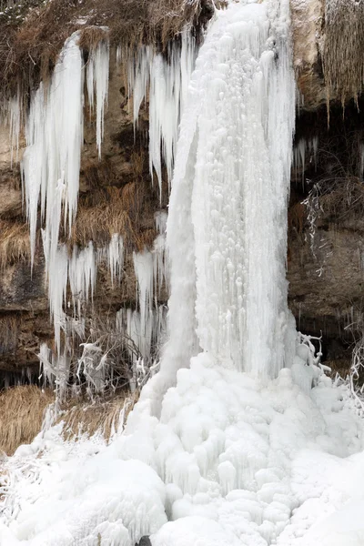 Waterfall in winter — Stock Photo, Image