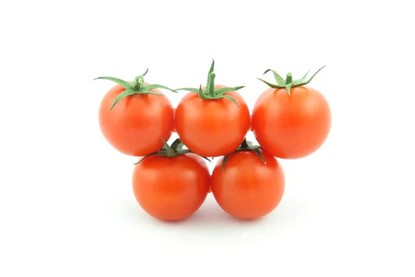 Símbolo olímpico feito com tomate cereja — Fotografia de Stock
