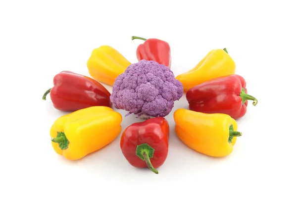 Bell pepper and cauliflower — Stock Photo, Image