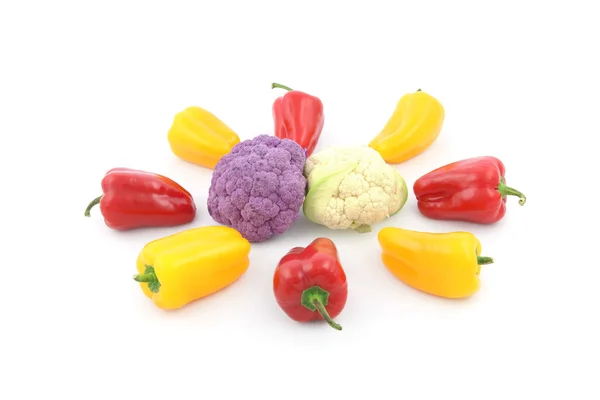 Bell pepper and cauliflower — Stock Photo, Image