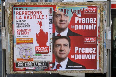 Poster of Jean-Luc Melenchon clipart