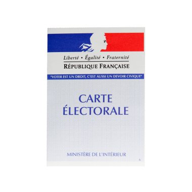 French electoral card clipart