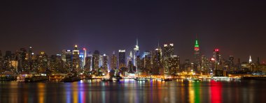 Manhattan midtown panorama clipart