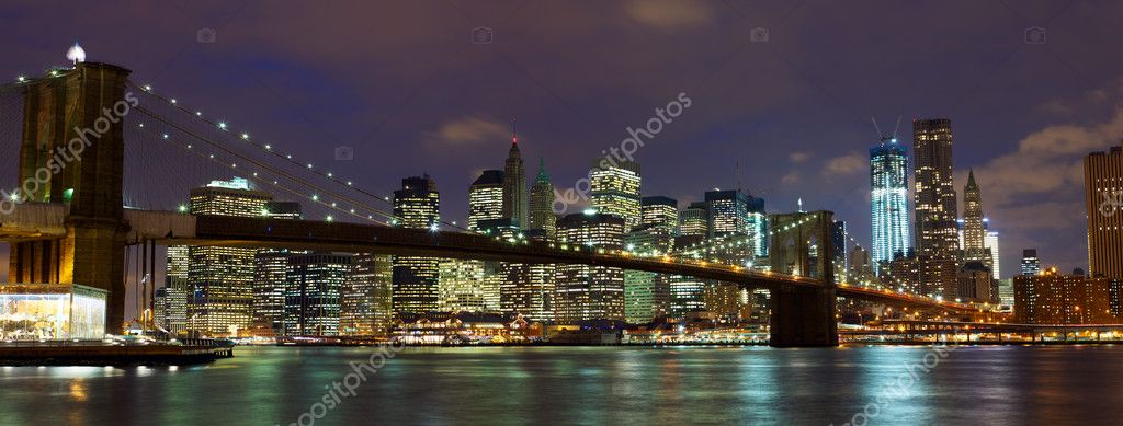 Brooklyn Bridge panorama — Stock Photo © dibrova #8871205