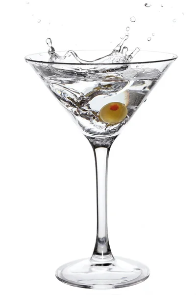 Stříkající martini — Stock fotografie