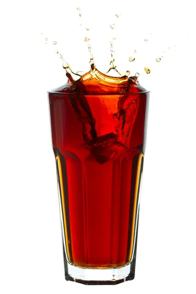 Rozpryskiwania cola — Zdjęcie stockowe