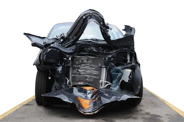 Carro danificado . — Fotografia de Stock