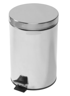 Garbage can. Isolated clipart