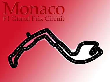 Monaco F1 Formula 1 Racing Circuit clipart
