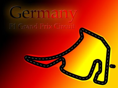 Hockheimring Germany F1 Formula 1 Racing Circuit clipart