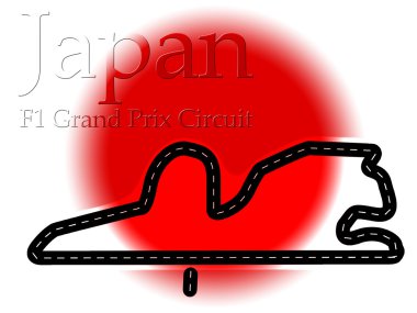 Japan Fuji F1 Formula 1 Racing Circuit clipart