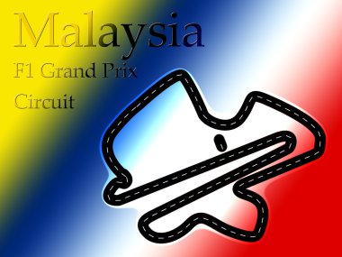 Sepang Malaysia F1 Formula 1 Racing Circuit clipart