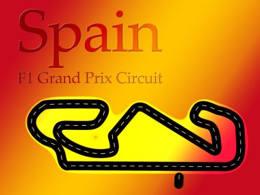 Spain Catalunya F1 Formula 1 Racing Circuit clipart