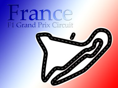 Magny Cours France F1 Formula 1 Racing Circuit clipart