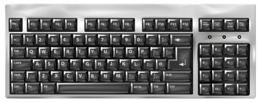 Computer Full Keyboard Illustration clipart