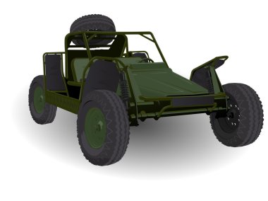 Army Dune Buggy Go-cart Vehicle clipart