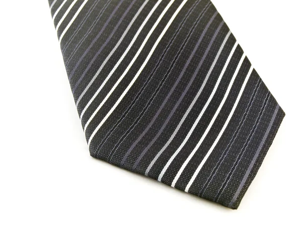 Black Business Tie on White — Stock Photo, Image