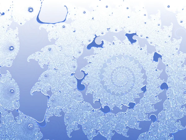 Blauwe spiraal 2d fractal achtergrond — Stockfoto