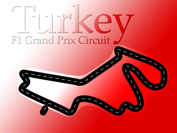Türkei istanbul f1 Formel 1 Rennstrecke — Stockfoto