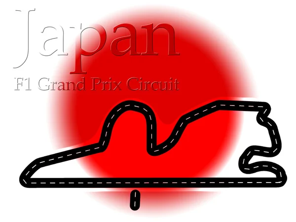 Japão Fuji F1 Fórmula 1 Circuito de corrida — Fotografia de Stock
