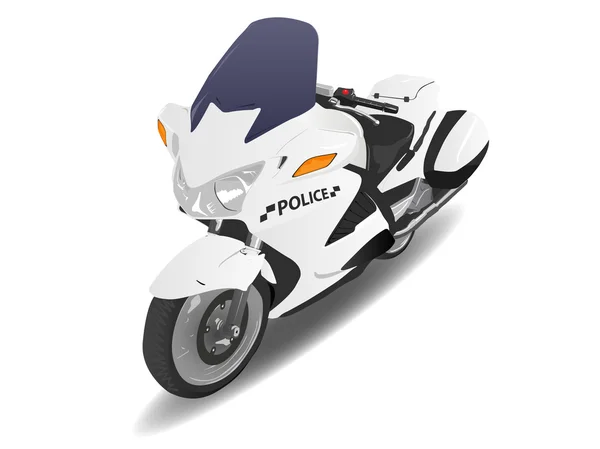 Policía motocicleta moto bicicleta ilustración — Foto de Stock
