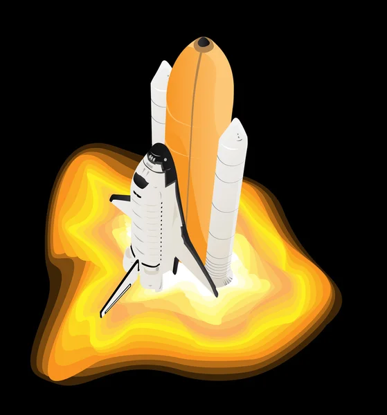 우주 왕복선 발사 버너 — 스톡 사진
