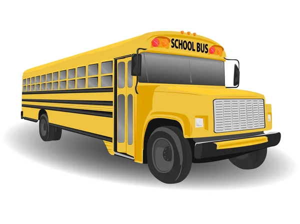 Традиційний американський шкільний автобус — стокове фото