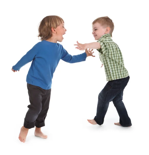 Dois meninos se divertindo — Fotografia de Stock
