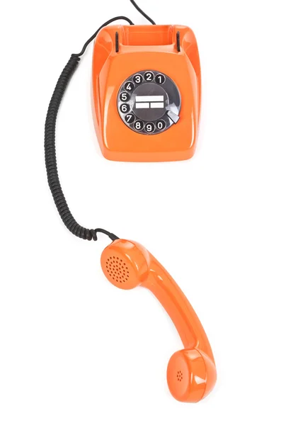 Telefone de discagem clássico - vista acima — Fotografia de Stock