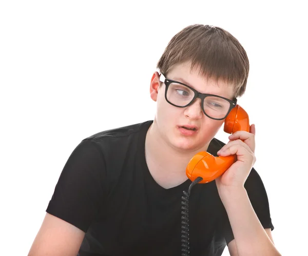 Young boy getting bored — Stock Photo, Image