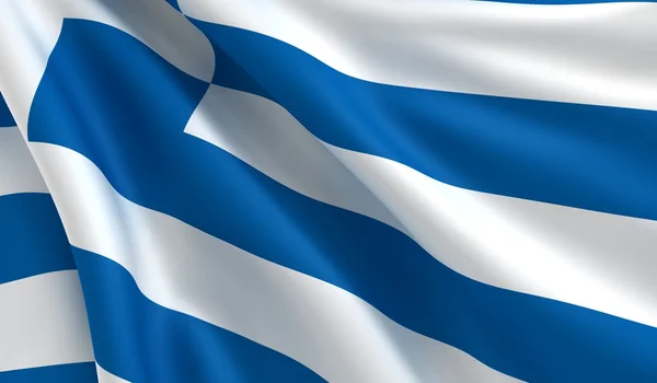 Grækenlands flag - Stock-foto