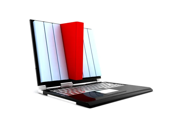 Books in a pc — Stock Photo, Image