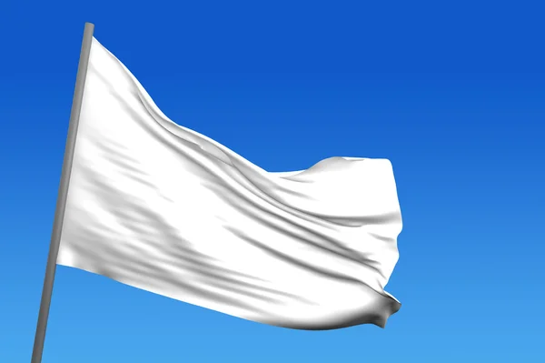 Witte vlag — Stockfoto