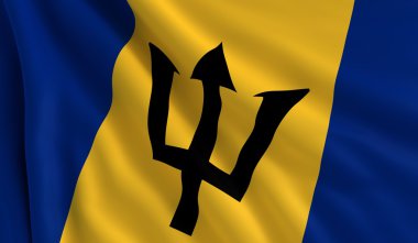 Flag of Barbados clipart